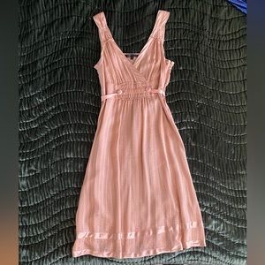 SOLD- Marc Jacob’s dress, Pink striped silk, size 4